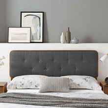 Load image into Gallery viewer, Collins Tufted Fabric and Wood King Headboard by Modway
