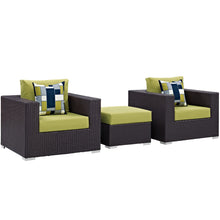Load image into Gallery viewer, Convene 3 Piece Outdoor Patio Sofa Set by Modway
