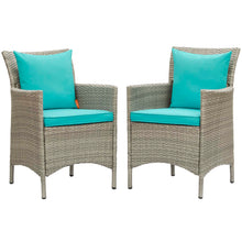Load image into Gallery viewer, Conduit Outdoor Patio Wicker Rattan Dining Armchair Set of 2 by Modway

