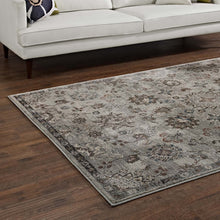 Load image into Gallery viewer, Hana Distressed Vintage Floral Lattice 5x8 Area Rug by Modway
