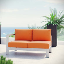 Load image into Gallery viewer, Shore Left-Arm Corner Sectional Outdoor Patio Aluminum Loveseat by Modway
