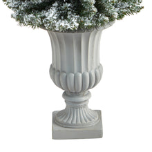 Load image into Gallery viewer, 5.5&#39; Flocked Pencil Artificial Christmas Tree w/ 200 Clear Lights
