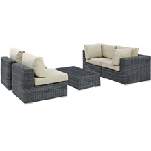 Load image into Gallery viewer, Summon 5 Piece Outdoor Patio Sunbrella¨ Sectional Set by Modway
