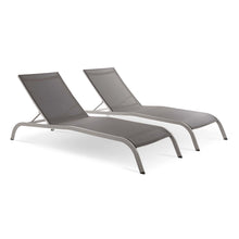 Load image into Gallery viewer, Savannah Outdoor Patio Mesh Chaise Lounge Set of 2 by Modway
