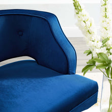 Load image into Gallery viewer, Traipse Button Tufted Open Back Performance Velvet Armchair by Modway

