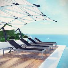 Load image into Gallery viewer, Shore Outdoor Patio Aluminum Chaise Set of 4 by Modway
