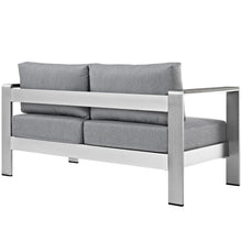 Load image into Gallery viewer, Shore Outdoor Patio Aluminum Loveseat by Modway
