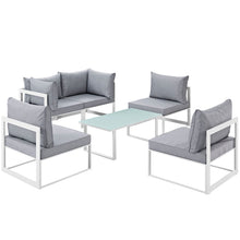 Load image into Gallery viewer, Fortuna 6 Piece Outdoor Patio Sectional Sofa Set by Modway

