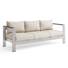 Load image into Gallery viewer, Shore Outdoor Patio Aluminum Sofa by Modway
