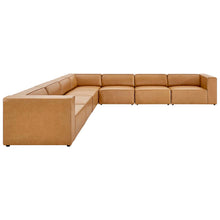 Load image into Gallery viewer, Mingle 7-Piece Vegan Leather Sectional Sofa by Modway
