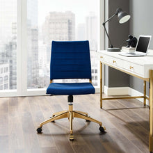 Load image into Gallery viewer, Jive Armless Mid Back Performance Velvet Office Chair
