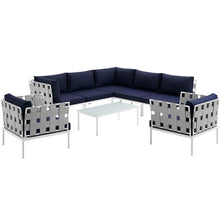Load image into Gallery viewer, Harmony 8 Piece Outdoor Patio Aluminum Sectional Sofa Set by Modway
