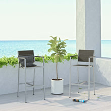 Load image into Gallery viewer, Shore Outdoor Patio Aluminum Bar Stool Set of 2 by Modway
