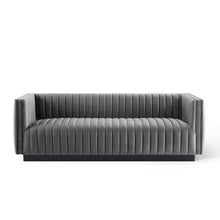 Load image into Gallery viewer, Conjure Channel Tufted Velvet Sofa by Modway
