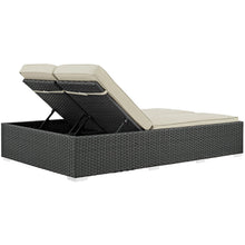 Load image into Gallery viewer, Sojourn Outdoor Patio Sunbrella¨ Double Chaise by Modway
