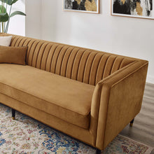 Load image into Gallery viewer, Devote Channel Tufted Performance Velvet Sofa by Modway
