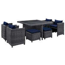 Load image into Gallery viewer, Summon 9 Piece Outdoor Patio Sunbrella¨ Dining Set by Modway
