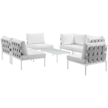 Load image into Gallery viewer, Harmony 7 Piece Outdoor Patio Aluminum Sectional Sofa Set by Modway
