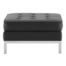 Load image into Gallery viewer, Loft Tufted Vegan Leather Ottoman by Modway
