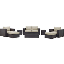 Load image into Gallery viewer, Convene 8 Piece Outdoor Patio Sofa Set by Modway
