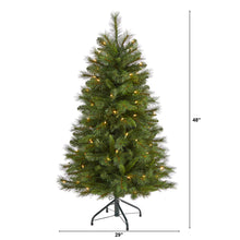 Load image into Gallery viewer, 4&#39; West Virginia Mountain Pine Artificial Christmas Tree w/ 100 Clear Lights
