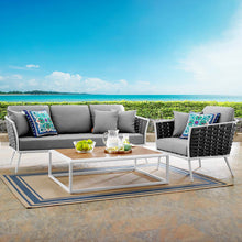 Load image into Gallery viewer, Stance 3 Piece Outdoor Patio Aluminum Sectional Sofa Set by Modway
