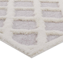 Load image into Gallery viewer, Whimsical Regale Abstract Moroccan Trellis Shag 5x8 Area Rug by Modway
