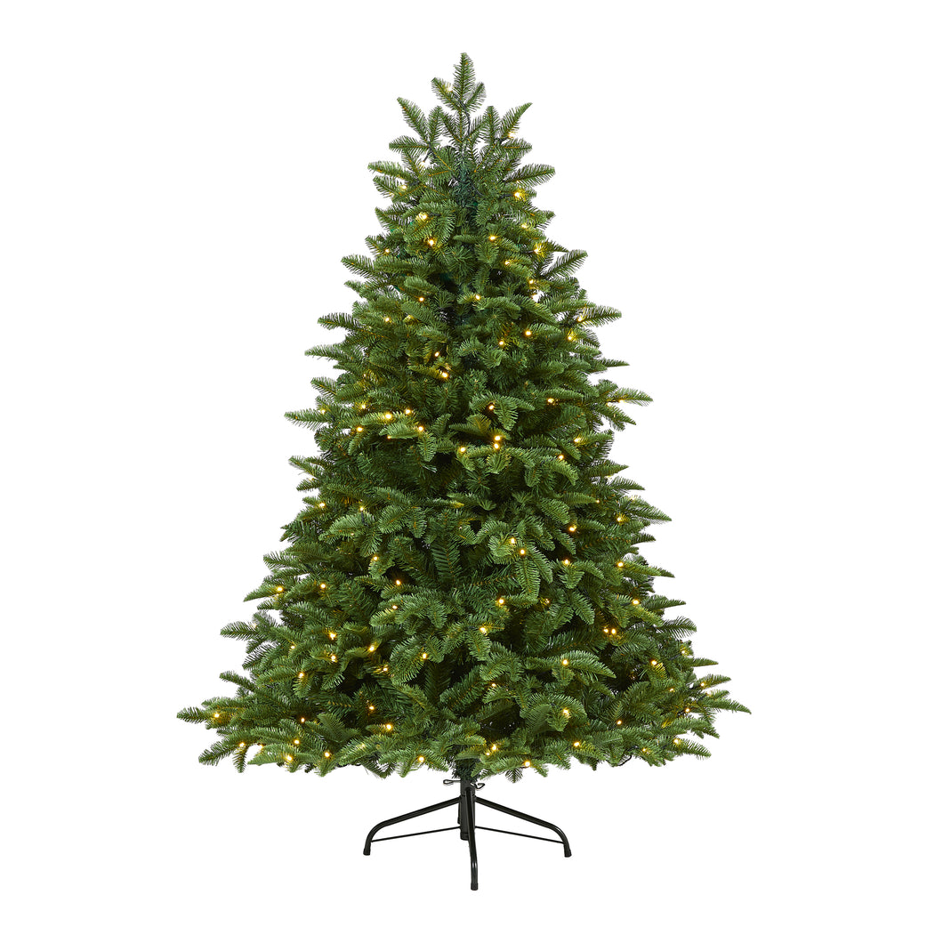 5' Wyoming Fir Artificial Christmas Tree with 250 Clear LED Lights