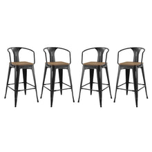 Load image into Gallery viewer, Promenade Bar Stool Set of 4 by Modway
