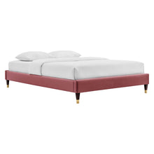 Load image into Gallery viewer, Harlow Performance Velvet Twin Platform Bed Frame by Modway
