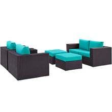 Load image into Gallery viewer, Convene 5 Piece Outdoor Patio Sofa Set by Modway
