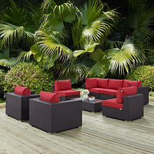 Load image into Gallery viewer, Convene 8 Piece Outdoor Patio Sectional Set by Modway
