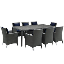 Load image into Gallery viewer, Sojourn 9 Piece Outdoor Patio Sunbrella¨ Dining Set by Modway
