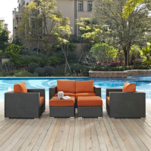 Load image into Gallery viewer, Sojourn 5 Piece Outdoor Patio Sunbrella¨ Sectional Set by Modway
