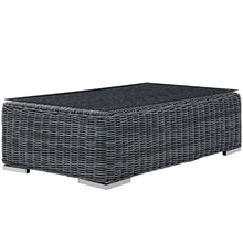 Load image into Gallery viewer, Summon Outdoor Patio Glass Top Coffee Table by Modway
