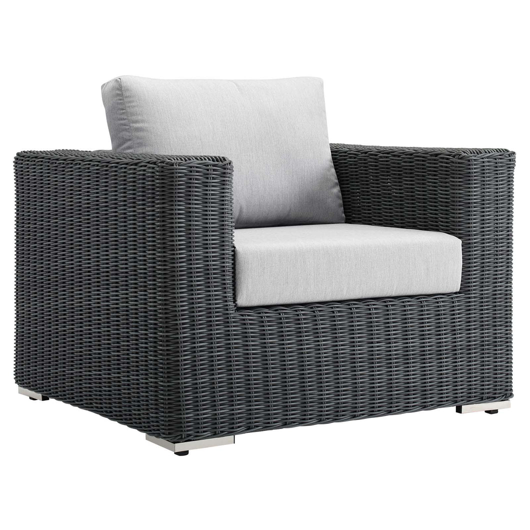 Summon Outdoor Patio Fabric Sunbrella¨ Armchair by Modway