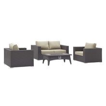 Load image into Gallery viewer, Convene 4 Piece Set Outdoor Patio with Fire Pit
