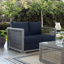 Load image into Gallery viewer, Aura Outdoor Patio Wicker Rattan Loveseat by Modway

