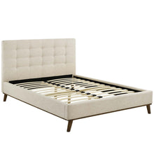 Load image into Gallery viewer, McKenzie Biscuit Tufted Upholstered Fabric Queen Platform Bed by Modway
