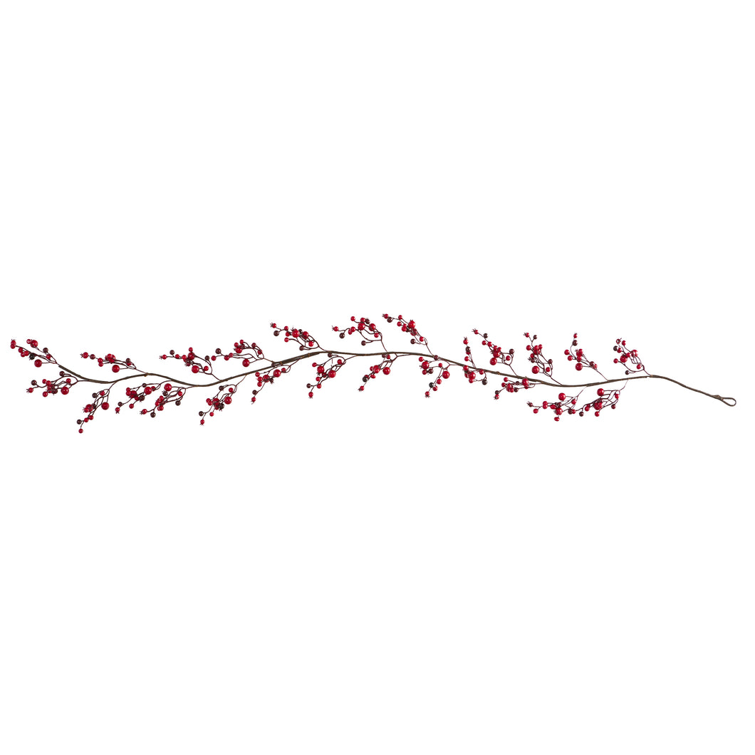 6' Red Berry Artificial Garland (Set of 2)