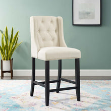 Load image into Gallery viewer, Baronet Tufted Button Upholstered Fabric Counter Stool by Modway
