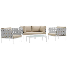 Load image into Gallery viewer, Harmony 5Piece Outdoor Patio Aluminum Sectional Sofa Set by Modway
