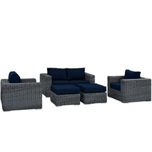 Load image into Gallery viewer, Summon 5 Piece Outdoor Patio Sunbrella¨ Sectional Set by Modway
