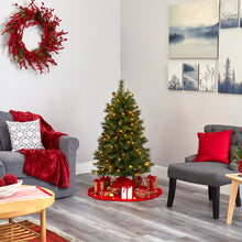 Load image into Gallery viewer, 4&#39; West Virginia Mountain Pine Artificial Christmas Tree w/ 100 Clear Lights
