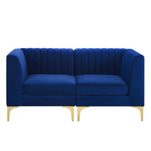 Load image into Gallery viewer, Triumph Channel Tufted Performance Velvet Loveseat by Modway
