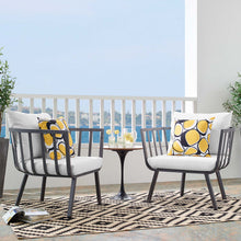 Load image into Gallery viewer, Riverside Outdoor Patio Aluminum Armchair Set of 2 by Modway
