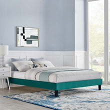 Load image into Gallery viewer, Reign Performance Velvet King Platform Bed Frame by Modway
