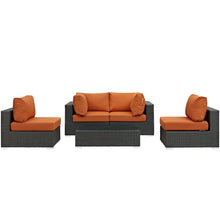 Load image into Gallery viewer, Sojourn 5 Piece Outdoor Patio Sunbrella¨ Sectional Set by Modway
