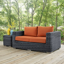 Load image into Gallery viewer, Summon Outdoor Patio Sunbrella¨ Loveseat by Modway
