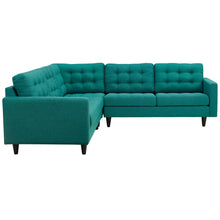 Load image into Gallery viewer, Empress 3 Piece Upholstered Fabric Sectional Sofa Set by Modway
